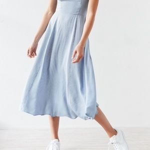 Urban Outfitters Silence + Noise Cross Back Midi Dress